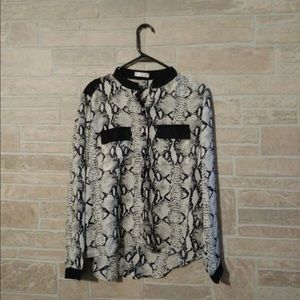 Snakeskin button up